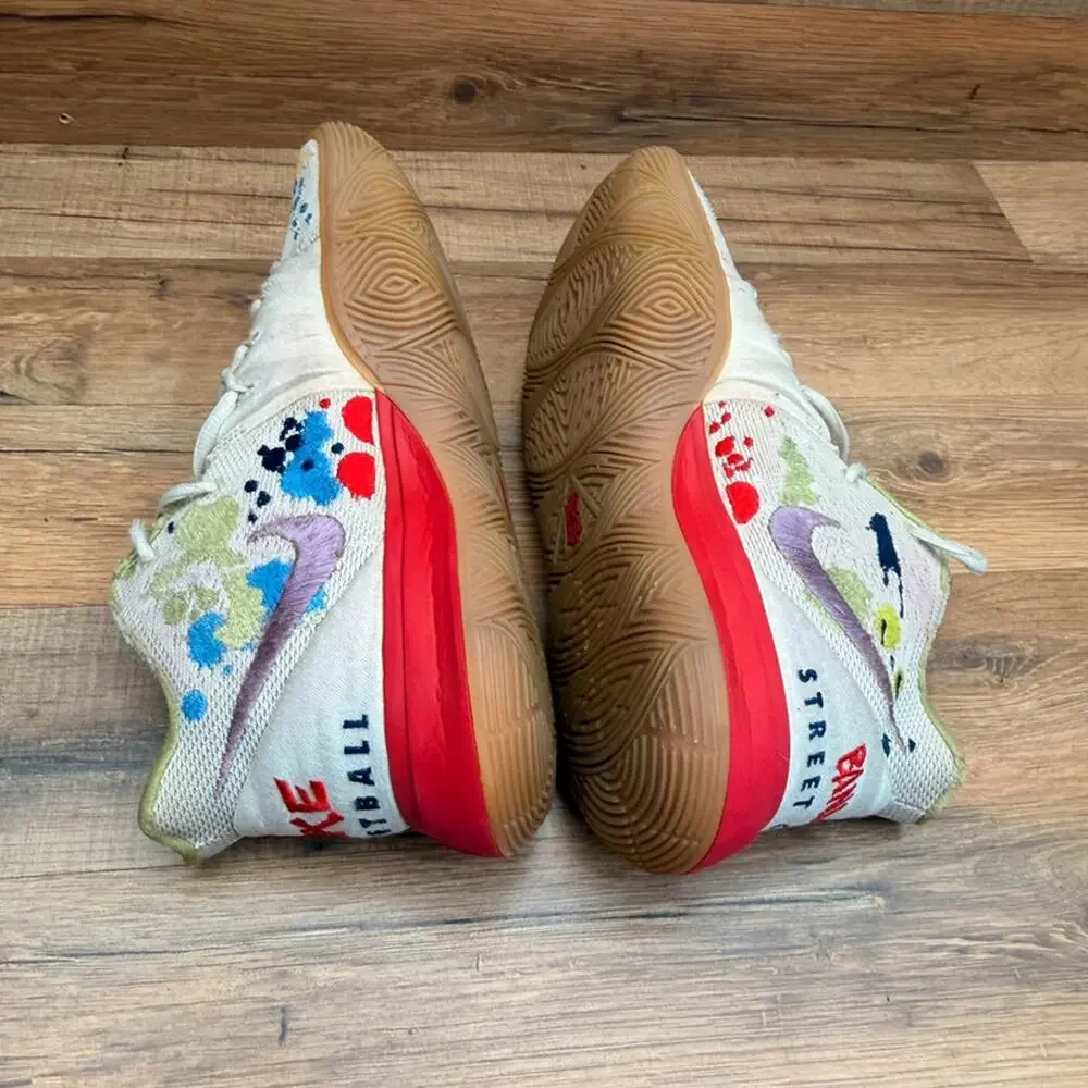 Nike Kyrie 5 Bandulu Mens Size 8.5 Paint Splatter CK5836-100 Basketball Shoes